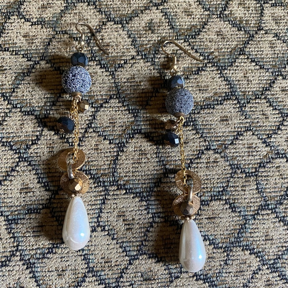 Anthropologie Beaded Earrings